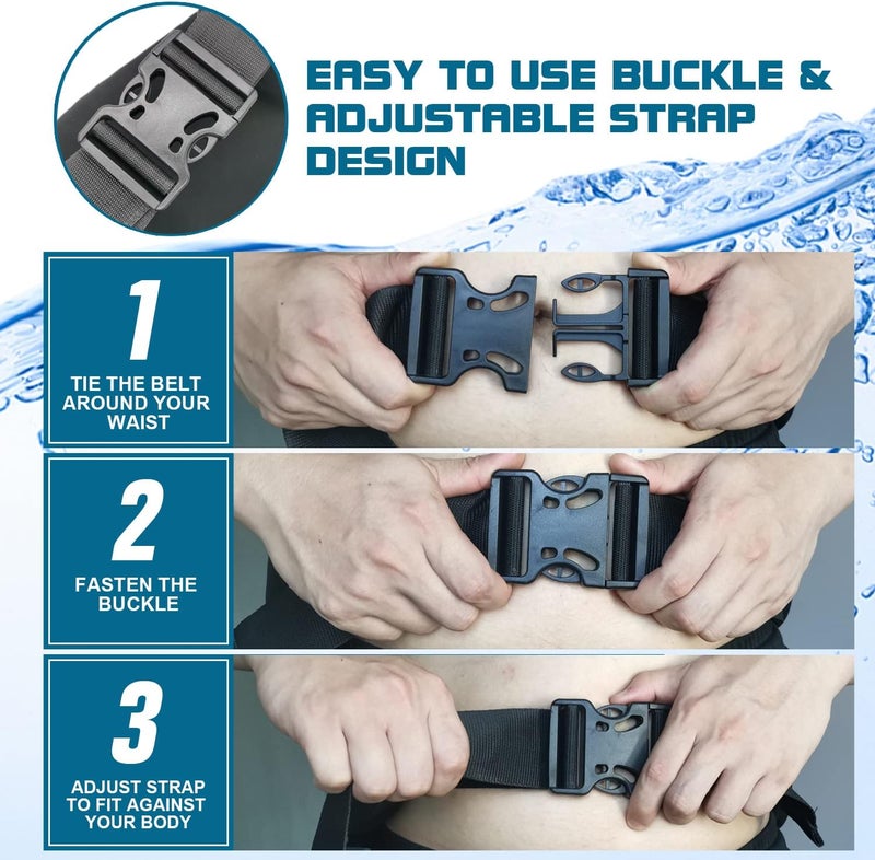 Fstcrt Swim Belts for Kids, Flotation Swimming Belt, Water Aerobics Belt, Adjustable Toddler Swim Float Water Aerobic Equipment Floaties for Pool - Image 4